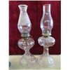 Image 2 : 6 Oil Lamps - 2 with Colored Bases