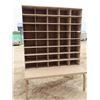 Image 1 : Metal Pigeon Hole Shelving Unit 31 1/2'' x 55'' x 78''
