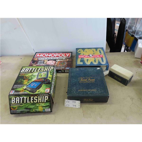 4 Board Games: Electronic Battleship, Monopoly & Others