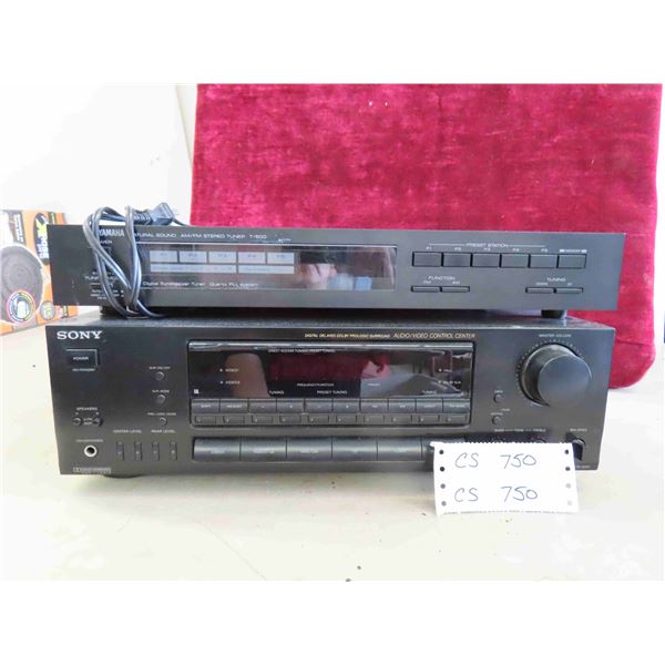 Yamaha Stereo Tuner, Sony Receiver