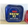Image 4 : Molson Canadian Metal Ice Bucket, M+B Brew XI Metal Tray/Beer 