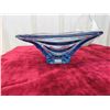 Image 5 : Murano White Art Glass, Blue Glass Bowl, Small Red Piece