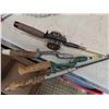 Image 8 : Fishing Package: 4 Rods, 1 Reel , 2 Nets (1 Vintage) , Minnow Keeper, 