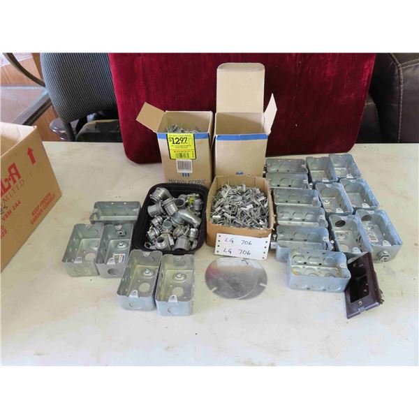 Electrical Boxes, Staples & Connectors