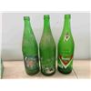Image 3 : 6 Large Green Bottles Some with Paper Labels : Sprite, Stubby, 