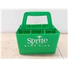 Image 5 : 6 Large Green Bottles Some with Paper Labels : Sprite, Stubby, 