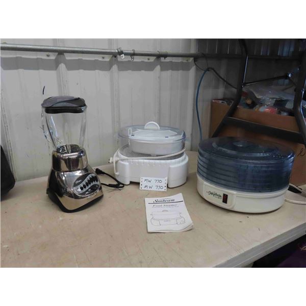 Blender, Food Steamer, Dehydrator