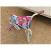 Image 3 : Girls Frozen Bicycle with Training Wheels 12'' , 3 Wheeled Scooter 