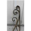 Image 2 : Vintage Decorative Wrought Iron Sign Mount 40'' Both Ways - Gorgeous!
