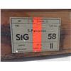 Image 7 : Vintage Wood Ammo Box 20 1/2'' x 11'' x 6'' with Hinged Lid