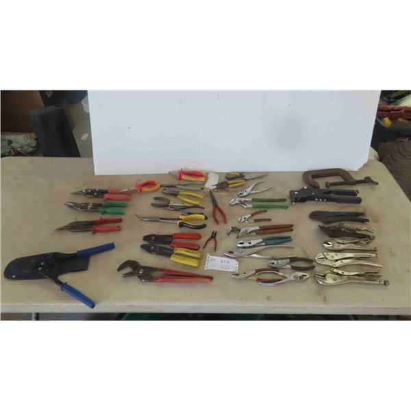 Vice Grips, Pliers, Cutters, Crimper, Tin Snips, Plus