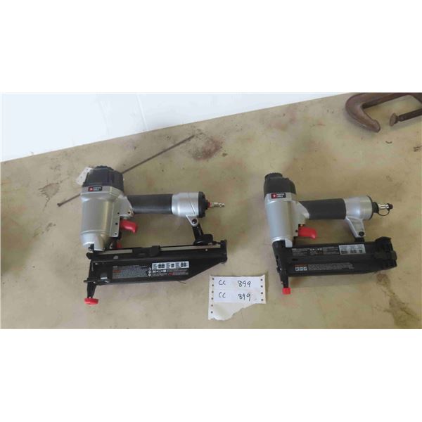 2 New Porter Cable Nails (1) Brad Nailer (1) Finishing Nailer