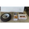 Image 1 : New Trailer Tire 4.80-8 with Rim, New Spare Tire Carrier, New 