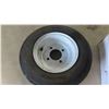 Image 2 : New Trailer Tire 4.80-8 with Rim, New Spare Tire Carrier, New 
