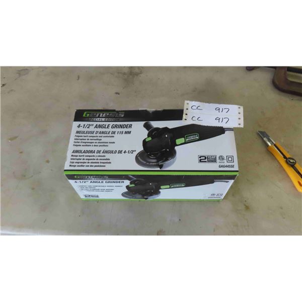 New Genesis 4 1/2'' Angle Grinder 