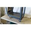 Image 2 : Rolling Shop Cart 2 Tier 33'' x 39'' x 17'' 