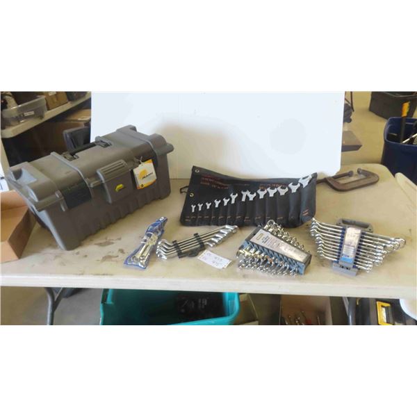 5 Sets of Wrenches Standard and Metric, New Plano Tool Box 