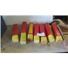 Image 1 : 7 Partial Containers of Welding Rods - Approx. Each Container is 40% Full