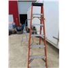Image 3 : 6ft Fiberglass Step Ladder , Aluminum 2 Step Step Stool with Paint Tray