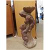 Image 2 : Garden Décor: Concrete Bears Climbing Pole 27'' Tall