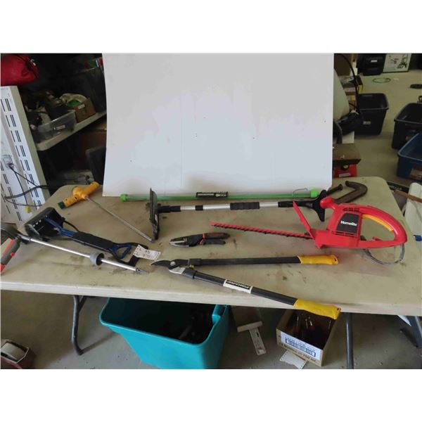 Homelite Power Hedger, Fiskars Pruners, Sprinklers, Pooper Scooper,