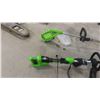 Image 2 : 2 Greemworks 24V Grass Trimmers, 5 Batteries & 2 Chargers
