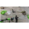 Image 3 : 2 Greemworks 24V Grass Trimmers, 5 Batteries & 2 Chargers