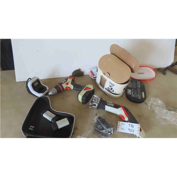 Black and Decker UPX Cordless Drill , Reciprocating Saw with Charger and 