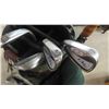 Image 4 : 12 Left Handed Golf Clubs with Bag Cart 