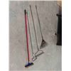 Image 1 : Yard Tools: Rakes, Hoe, Window Squeegee, Trowels & More