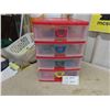 Image 1 : 4 Drawer Desk Organizer Filled with Drafting Tools and Supply