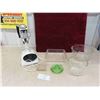 Image 1 : Vintage Sunbeam Mix Master with 2 Bowls , Pyrex Cake Pan , Measuring