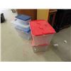 Image 3 : 5 Storage Tubs All with Lids