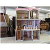 Image 1 : 3 Story Wood Doll House 32'' x 12 3/4'' x 46''