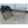 Image 1 : 2 Animal Cages : 32 1/2'' x 22'' x 32 1/2'' H with Wheels  ,  21'' x 30'' x 19'' H