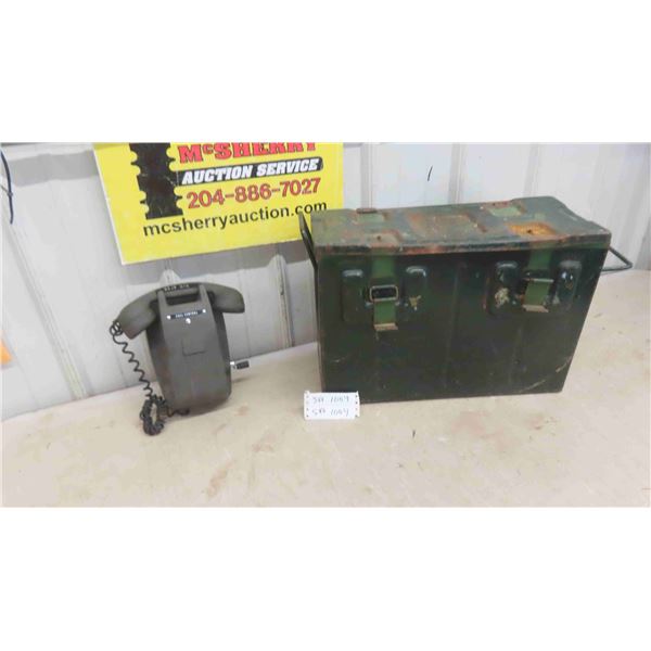 Military Metal Ammo Box , Call Center Phone