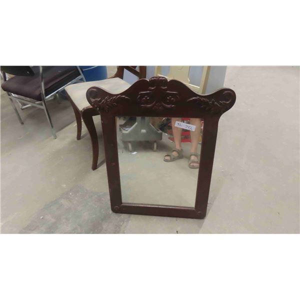 Wood Framed Mirror 29'' x 24''