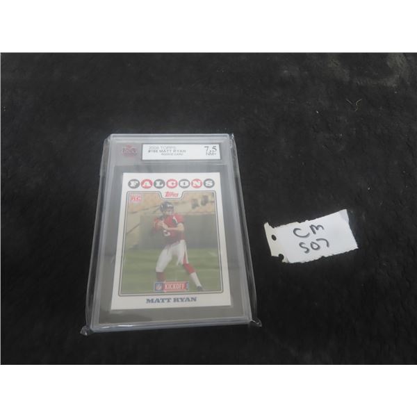 Graded Matt Ryan Atlanta Falcons Football Rookie Card