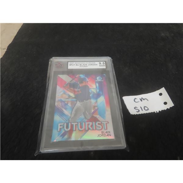 Graded Blaze Jordan Boston Red Sox Baseball Card