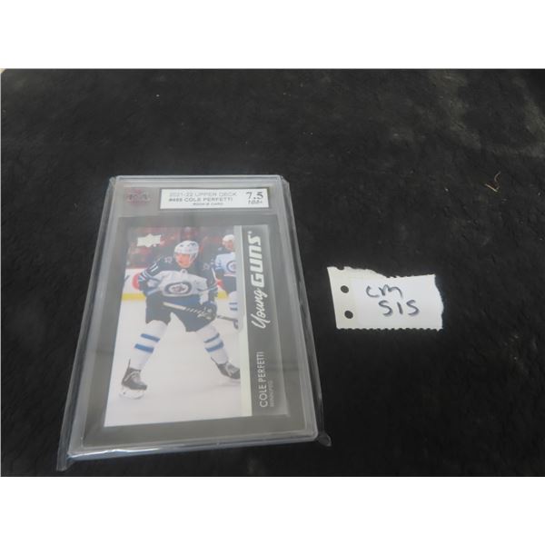 Graded Cole Perfett Winnipeg Jets Young Guns Rookie Card