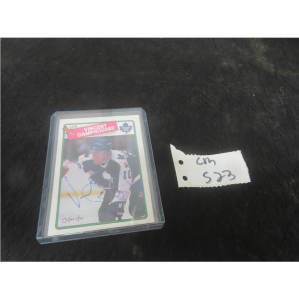 Signed Vincent Damphousse Toronto Maple Leafs