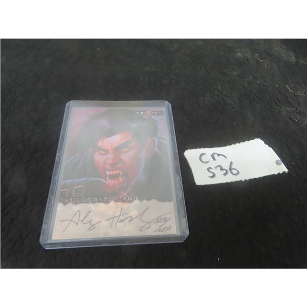 Crimson Autographed Card