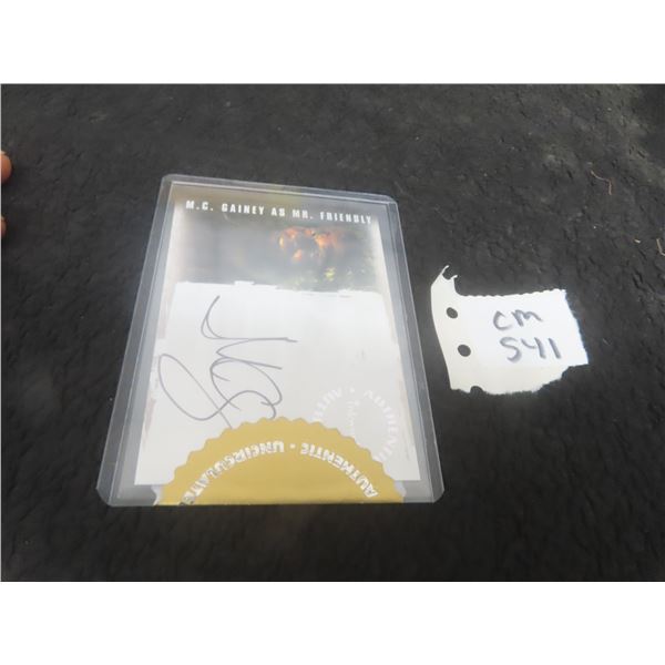 Lost revelations - M.C.Gainey as Mr. Friendly Autograph