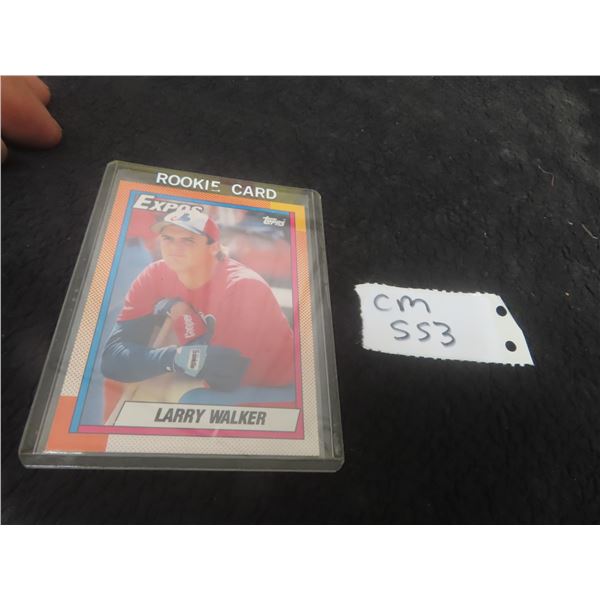 Larry Walker Rookie Card
