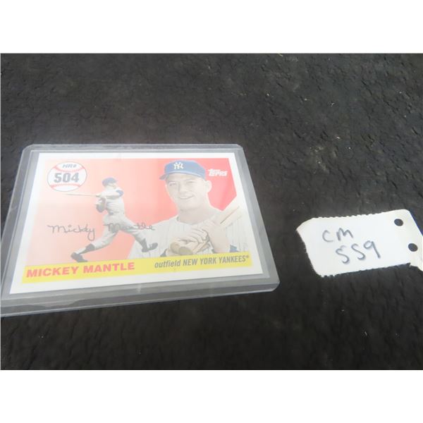 Mickey Mantle New York Yankees Baseball Card