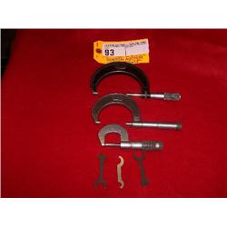 Brown & Sharp / Starret 3 Piece Micrometer, 0-3"