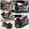 Image 2 : 2000 Harley Soft Tail Deuce Dark Cherry Red Bike with Lots of Chrome - Only 35000 kms