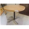 Image 3 : 30'' Round Table with Chrome Legs, 2 Drawer Wood Filing Cabinet