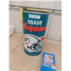 Image 2 : Miami Dolphins Garbage Can , NFL Pro Set 1991 Series 1 Box