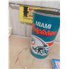 Image 4 : Miami Dolphins Garbage Can , NFL Pro Set 1991 Series 1 Box